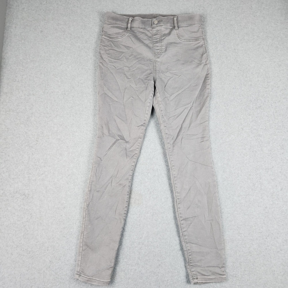 Time and Tru Jeggings Jeans Womens M 8-10 Gray Cotton High Rise‎ Stretch Skinny